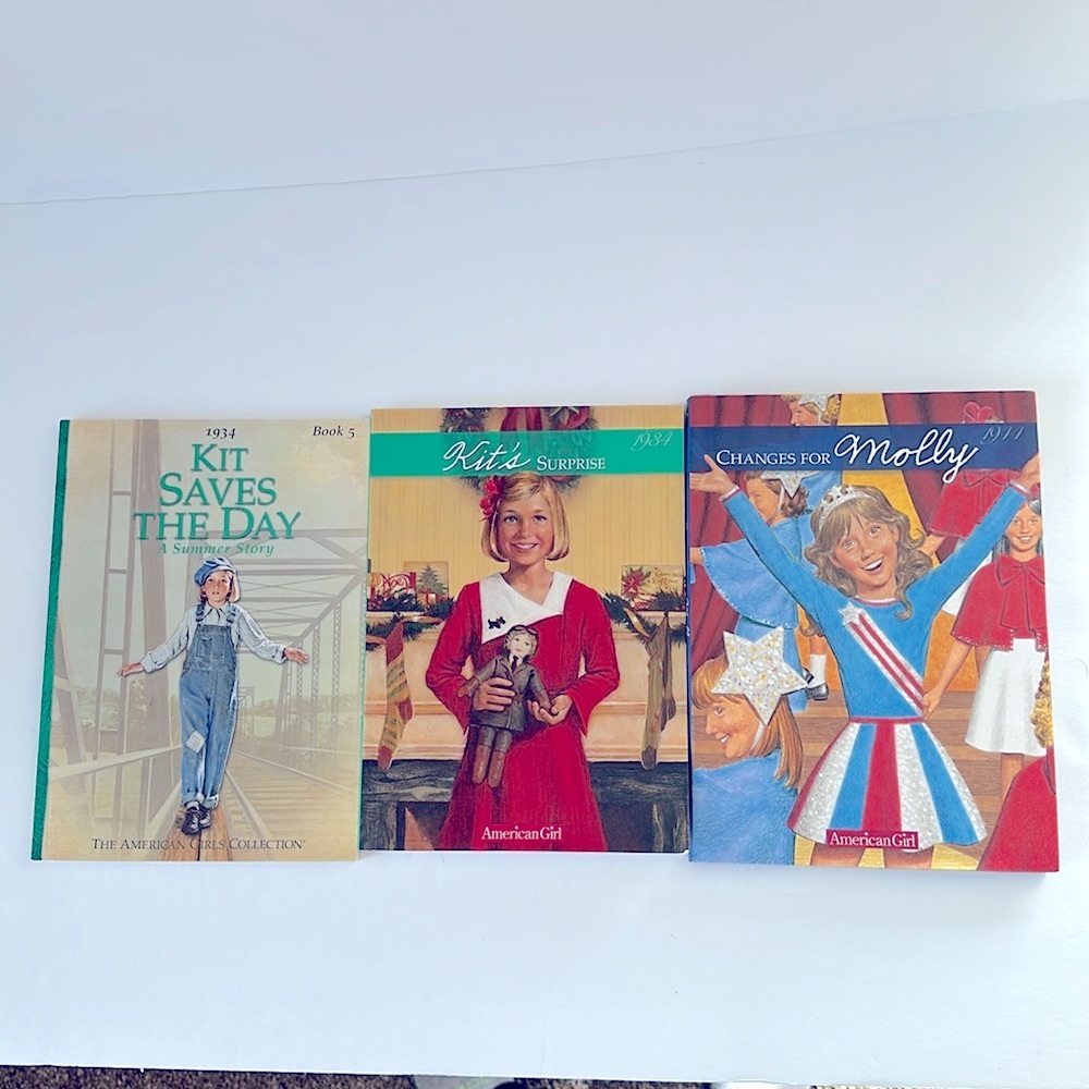 American Girl Kit Saves the Day,Kit Surprise, Changes for Molly Set of 3 Books